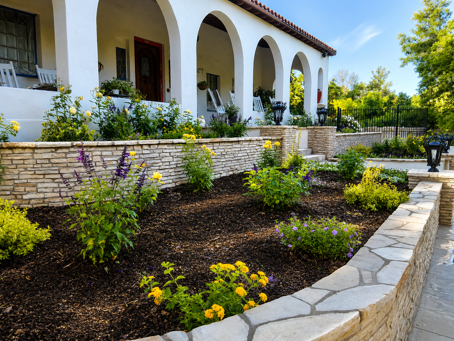 Front entry landscape transformation