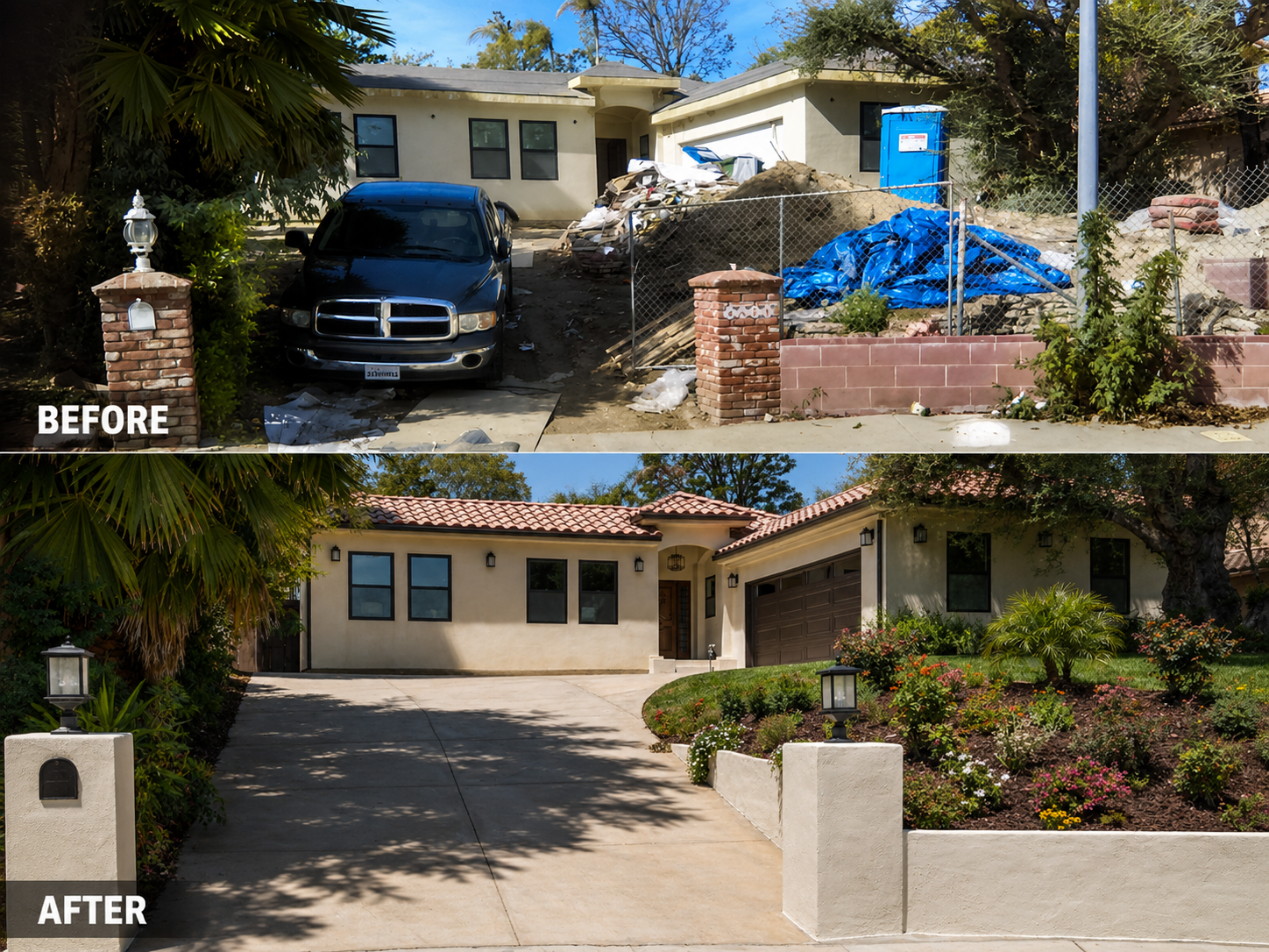 Modern patio transformation