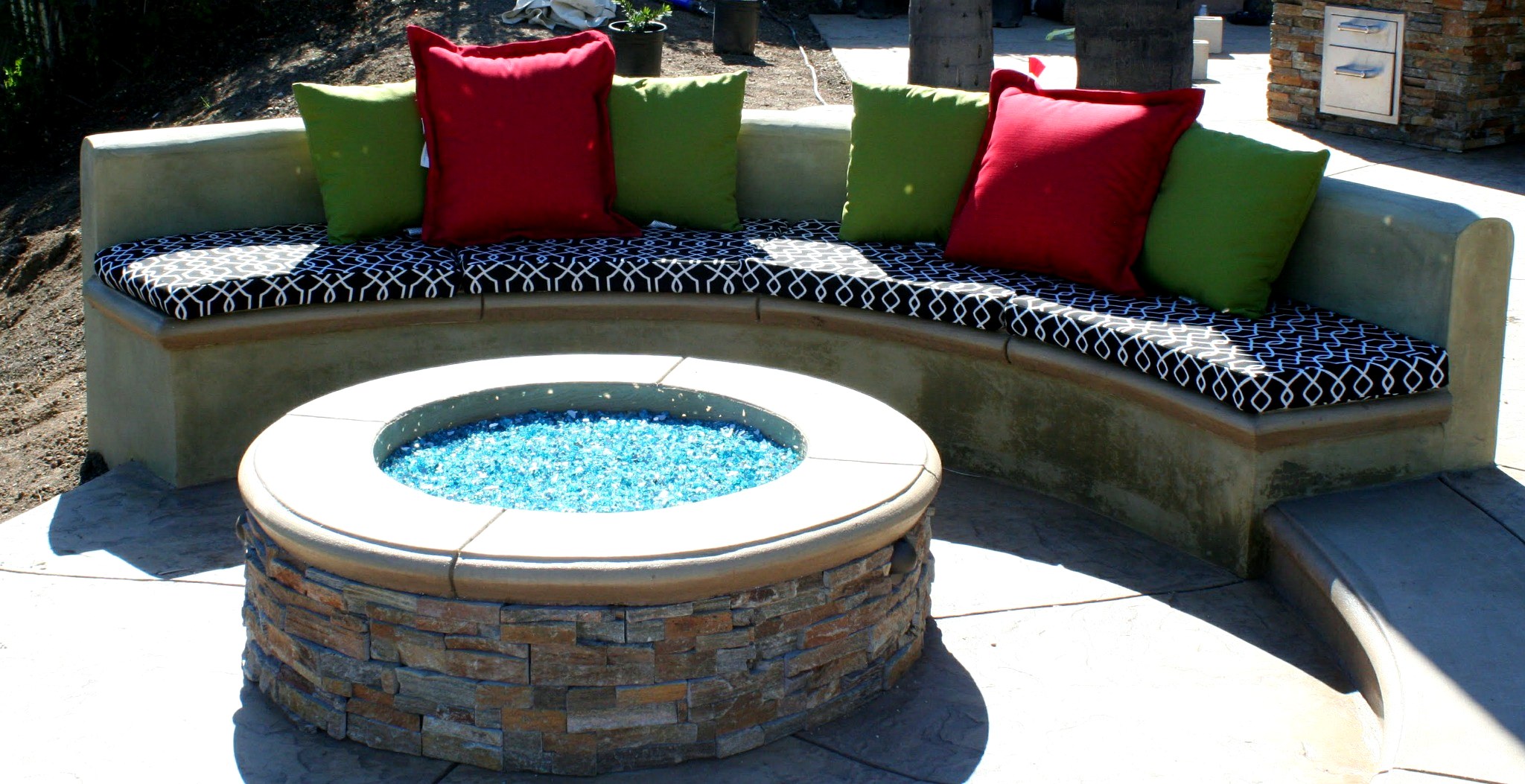 Custom Fire Pit Seating